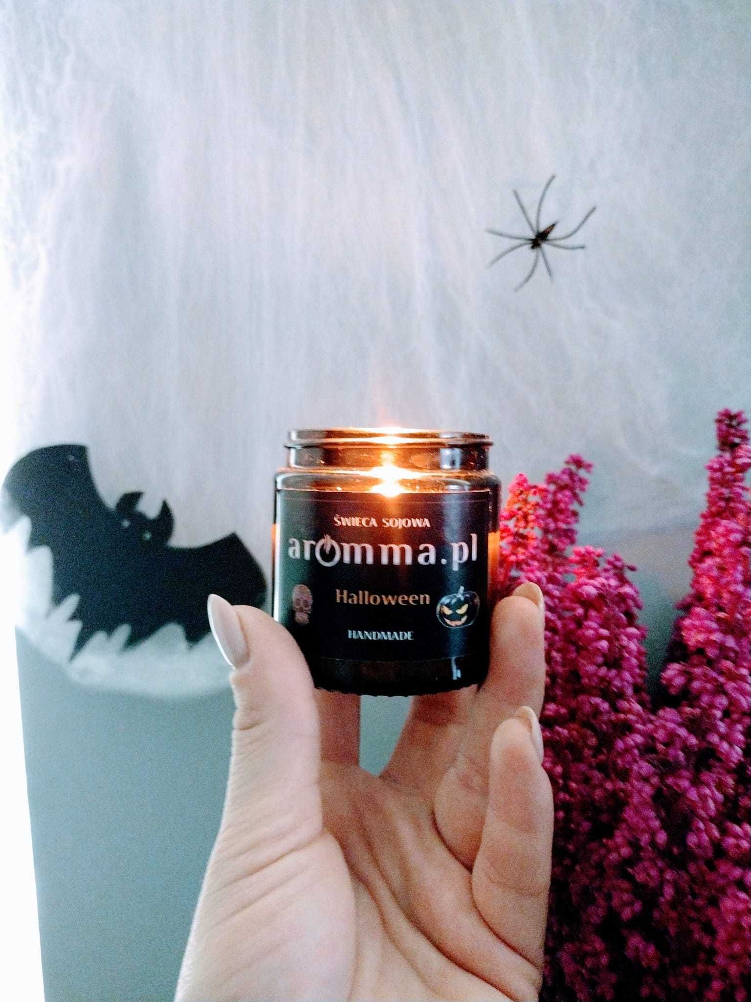 Świeca sojowa Ciastko Dyniowe / Halloween Aromma 180 ml + wieczko