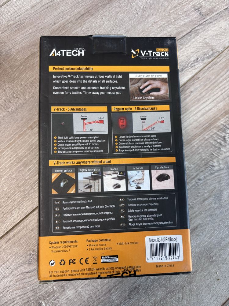 Миша компьютерна А4 Tech G9-500F