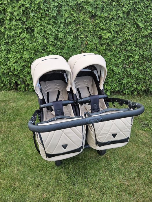 Zestaw bliźniaczy Junama Duo v3 + 2x Joie i-snug