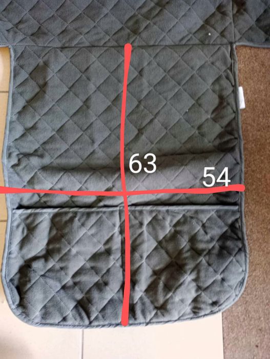 Pokrowiec na sofę szary 2 osobową 185 x 114 cm