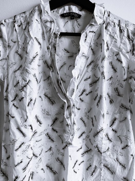 Koszula bawełniana w pióra 34, XS