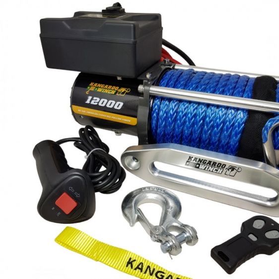Лебідка Лебедка електрична Kangaroo winc K12000LBS SR синтетика