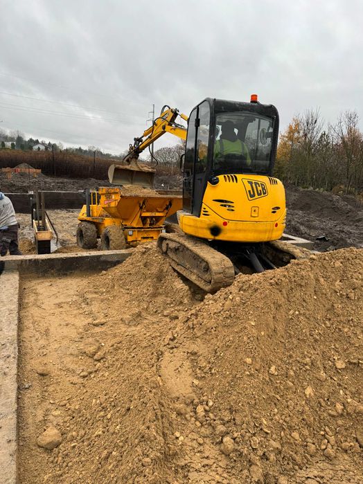 Utwardzanie/niwelacje terenu, usługi koparka, minikoparka, wozidło