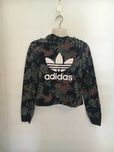 Красивый укороченный свитшот с капюшоном Adidas