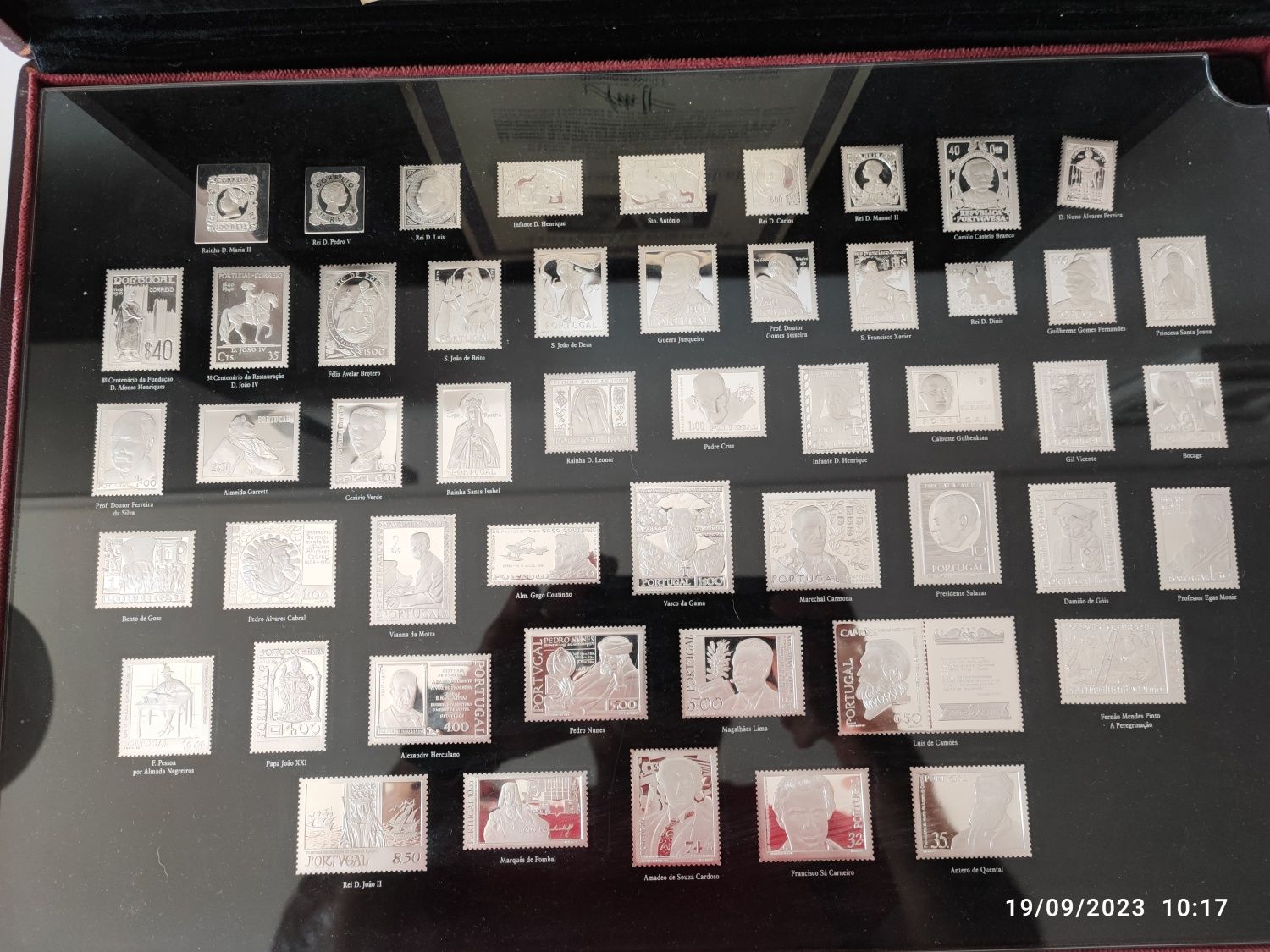 Coleção de selos de prata Philae