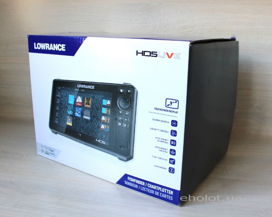 Ехолот Картплоттер Lowrance HDS-9 Live AI 3 in 1 + Картографія