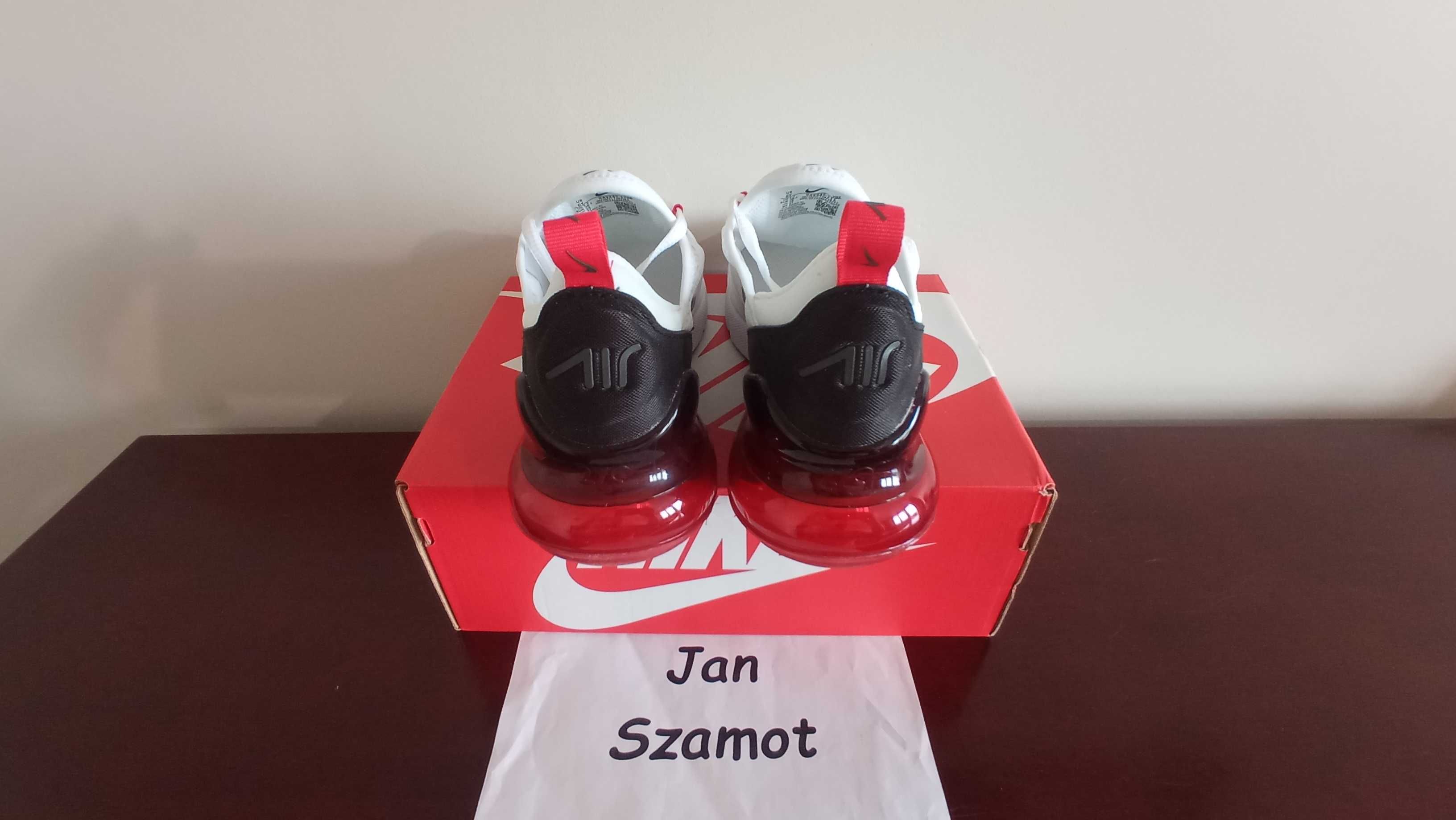38 Buty Nike Air Max 270 White Red Black