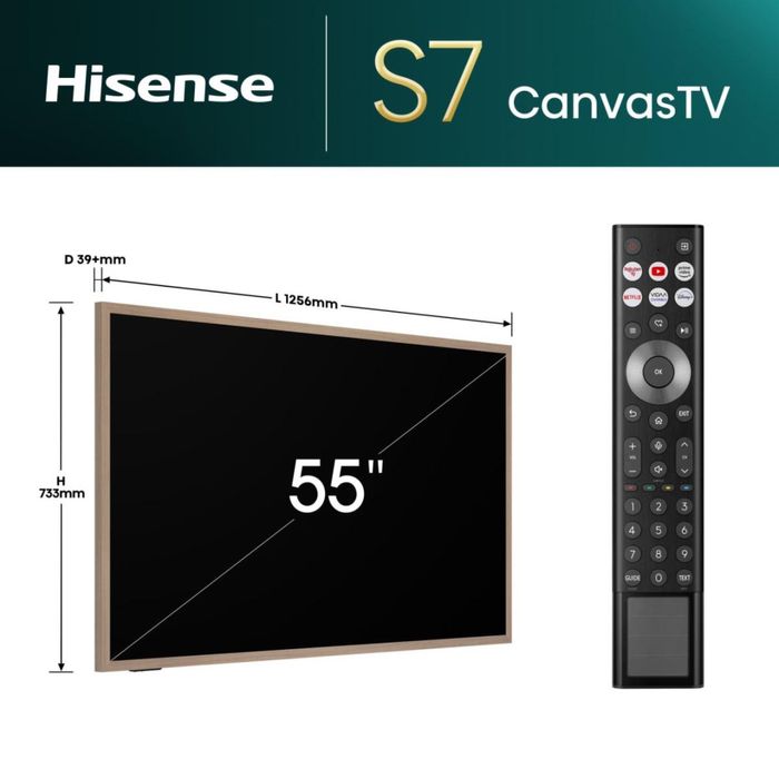 Телевизор Hisense Canvas TV 55S7NQ UA у Наявності‼️
