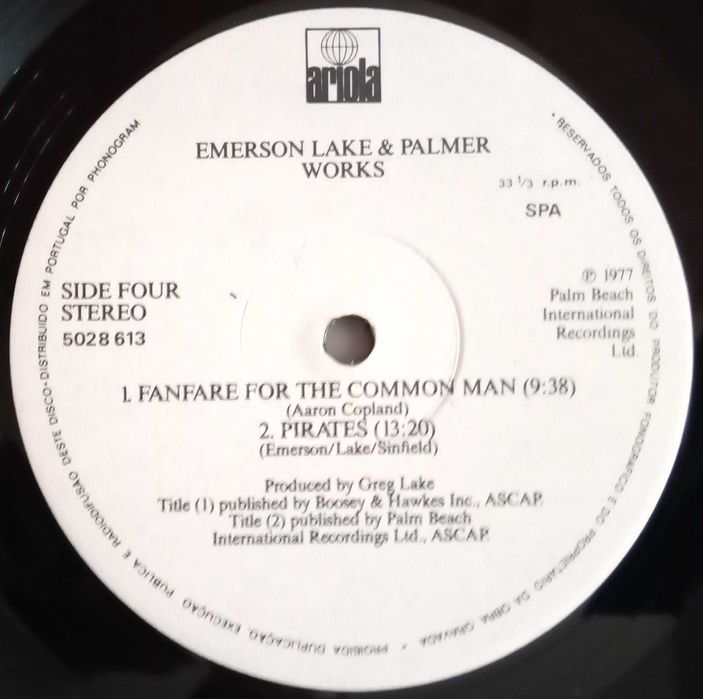 Emerson, Lake & Palmer - - - - - Works-Volume 1 - - - - - 2 X LP
