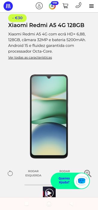 Redmi A5 128GB a estrear