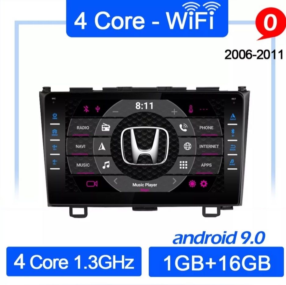 Android Магнитола Honda CRV CR-V 2006-2011