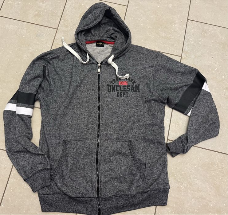 Uncle Sam grafit markowa,logowana bluza męska kangurka XL/XXL jak nowa