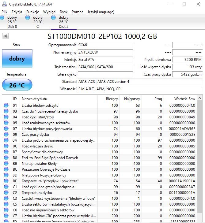 Dysk twardy HDD Seagate Barracuda ST1000DM010 1TB SATA III 3,5"