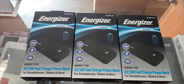 Повербанк Energizer 20000mAh Black 22.5W.Powerbank. Оригинал !