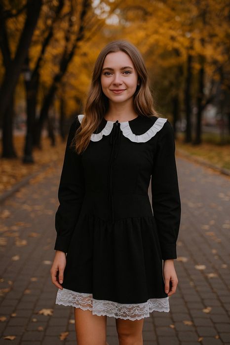 Платье женское с воротником