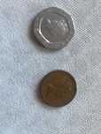 Moedas inglesas pence e penny