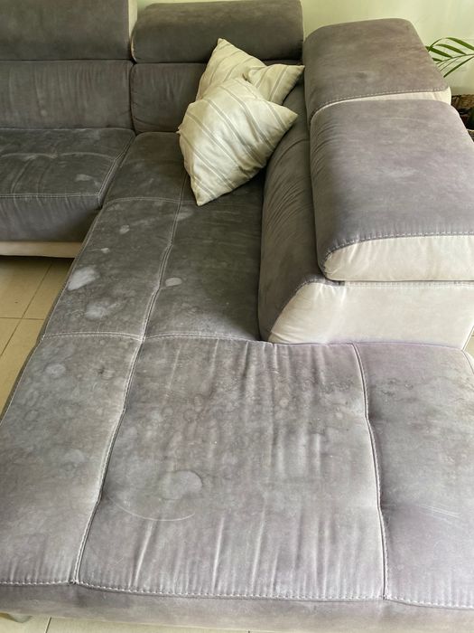 Sofà usado de 5 anos com chaise long