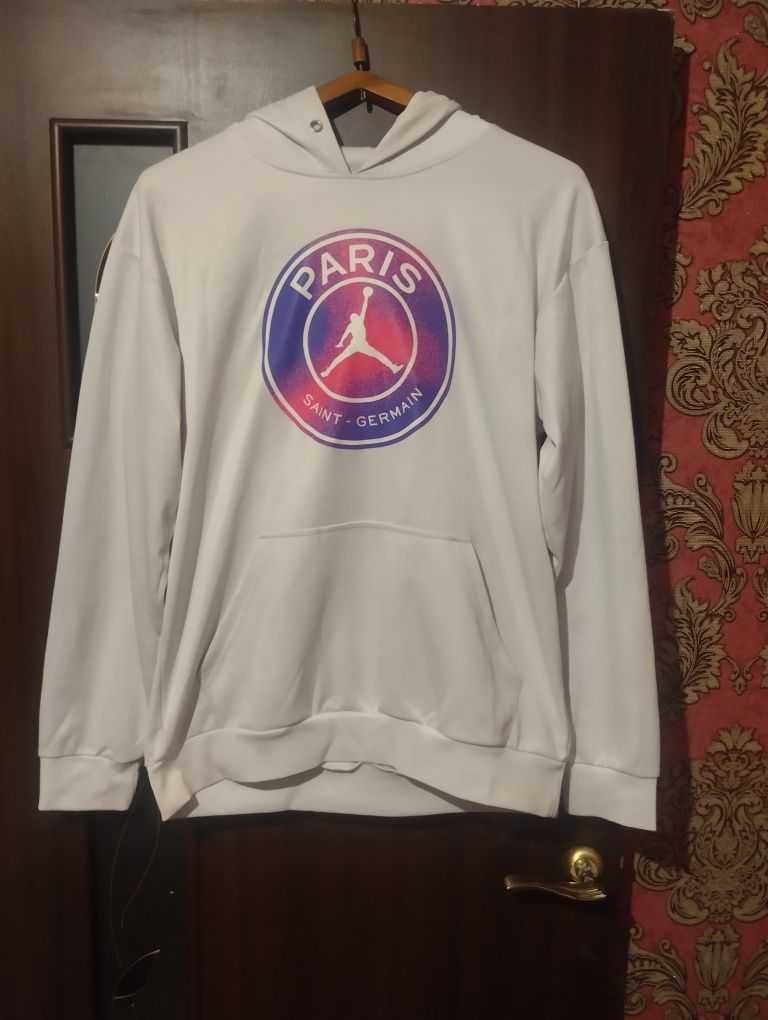 Худі білий jordan psg