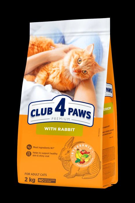 CLUB 4 PAWS sucha karma dla dorosłych kotów  - KRÓLIK 2 kg