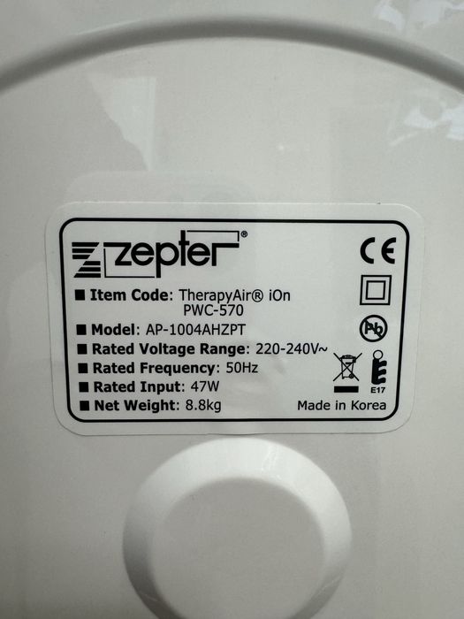 Очищувач повітря zepter therapy air ion pwc-570