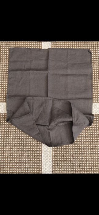 Poszewka na poduszkę lniana H&M home brązowa