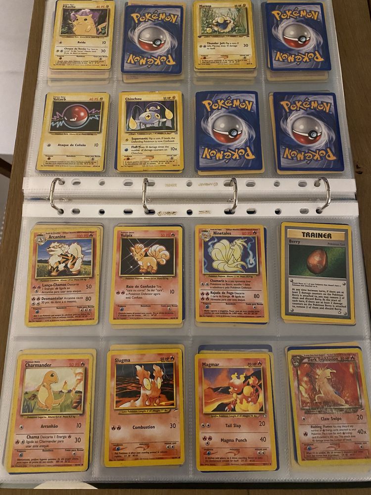 Cartas Pokémon Raras Colecção Antiga (225Cartas)