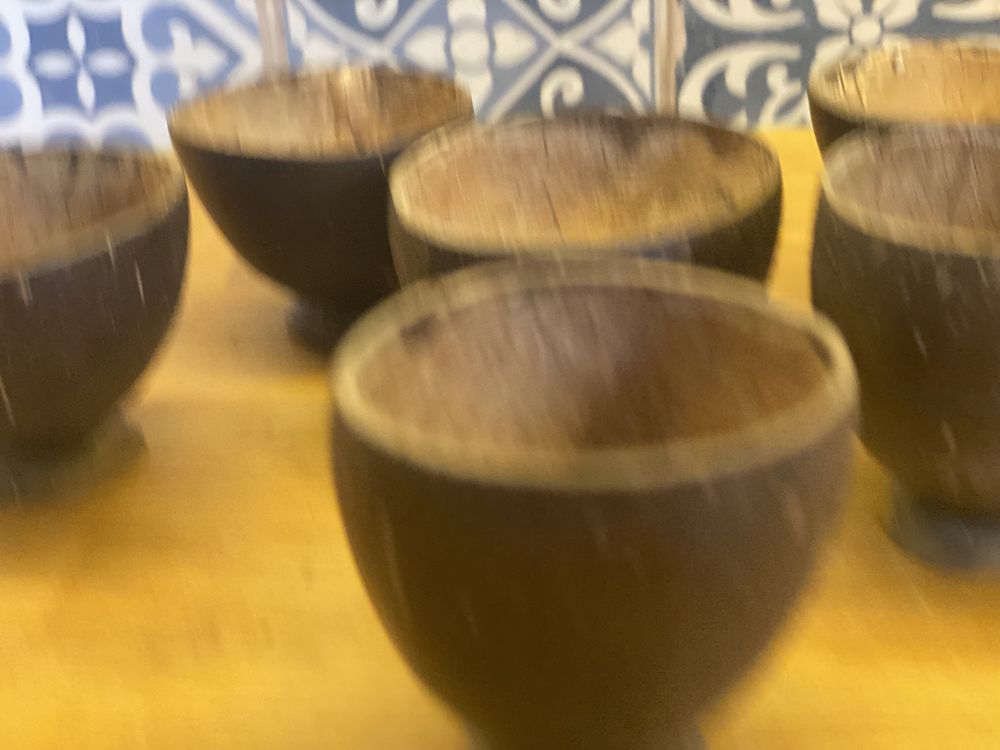 Coconut Shell Fruit Beer Kawa Cold Drink Cup-6szt