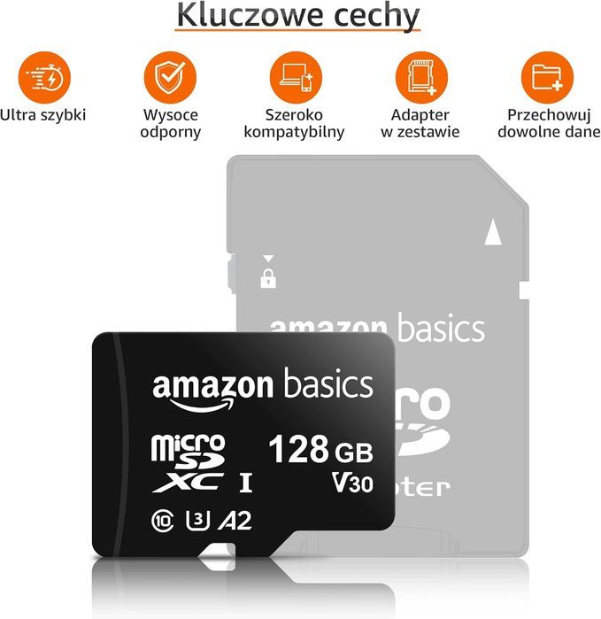 Karta microSD Amazon Basics LSMICRO128GU3 128 GB