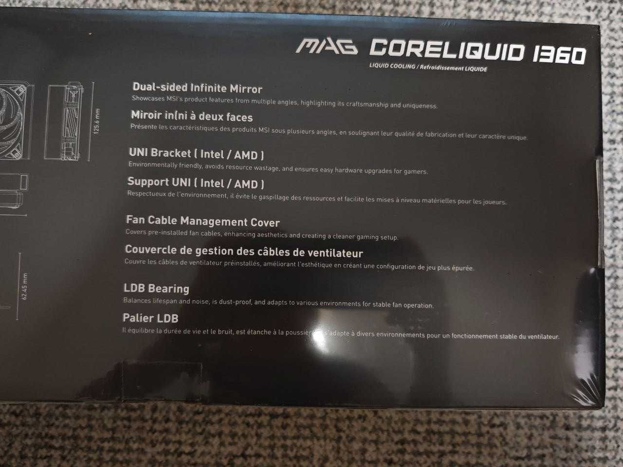 Жидкостное охлаждение MSI MAG CoreLiquid I360 Black