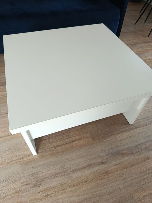 Biała ława rozkładana