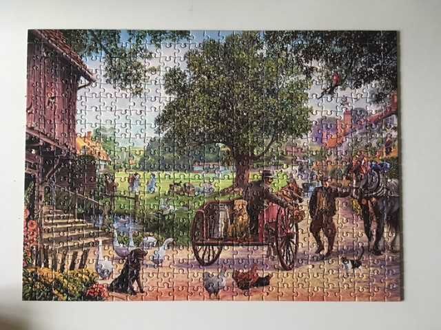 puzzle 500-za zielonym polem do krykieta -jigsaw