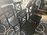Krzesła IKEA Ingolf czarne (REZERWACJA 9.05 do końca dnia)