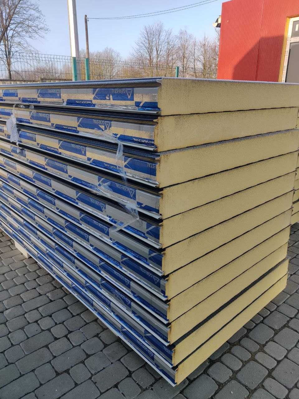 Сендвіч-панель, утеплювач TermPir, fiberglass 60,80,100,120