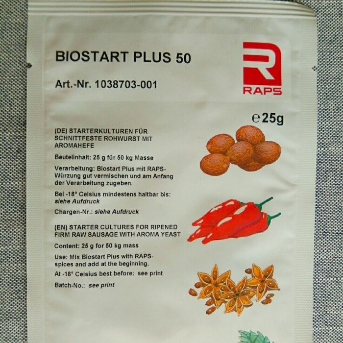 Biostart Plus 50 Raps - стартовые культуры для сыровяленых колбас