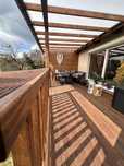 Drewniane zadaszenie sauny i balii jacuzzi sauna balia altana