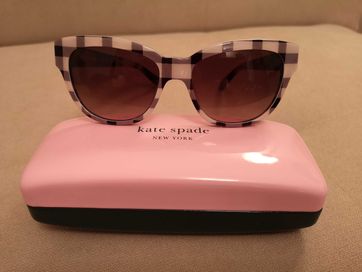 Okulary Kate Spade w kratkę