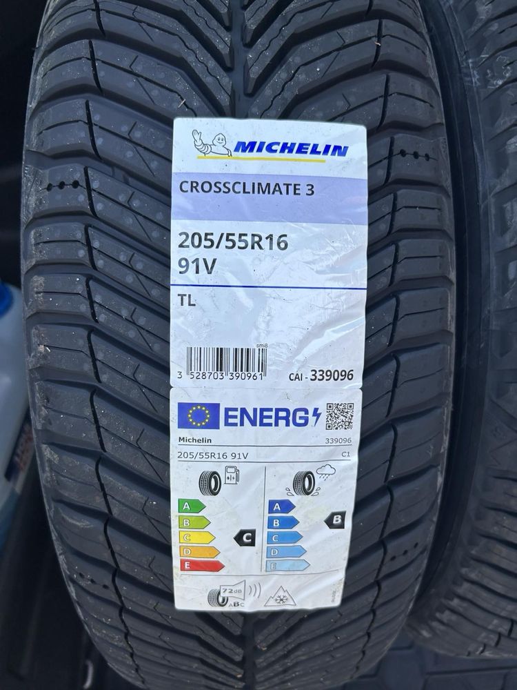 Нові всесезонні шини Michelin CrossClimate 3 205/55R16 91V Італія 2025