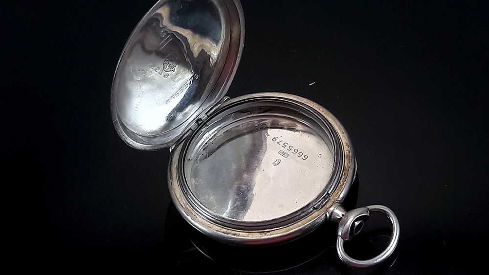 OMEGA, красивый старинный корпус для карманных часов, серебро 0,900 п