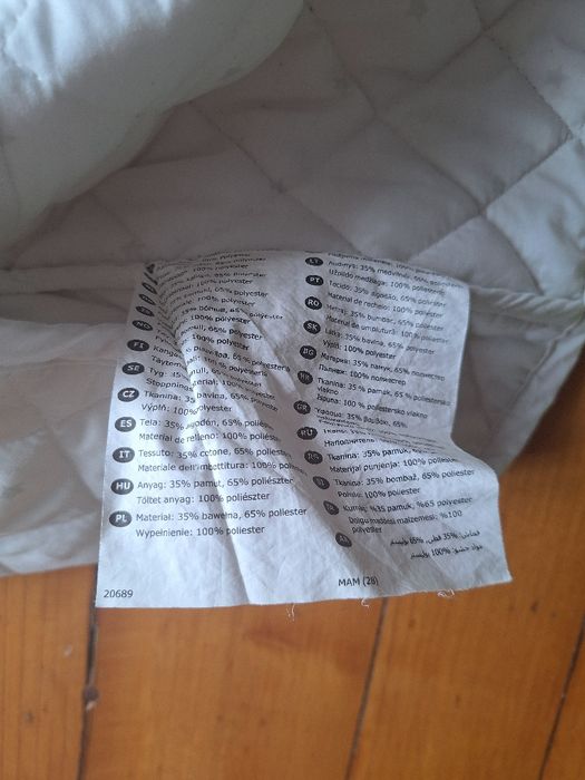 Ochraniacz do łóżeczka IKEA– Biały, pikowany, wyprawka dla dziecka