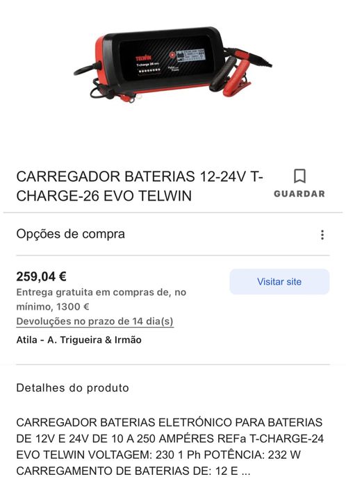 Carregador de bateria