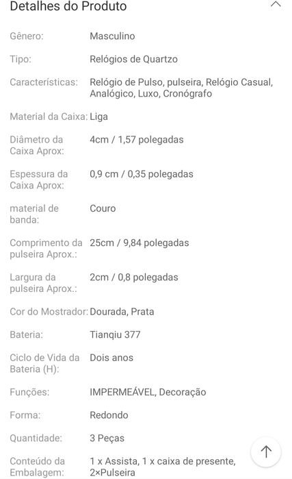 Relógio quartzo masculino com 2 pulseiras de oferta