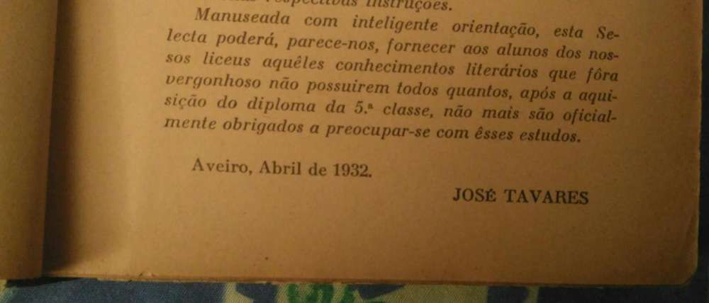 Selecta Literária - 1932