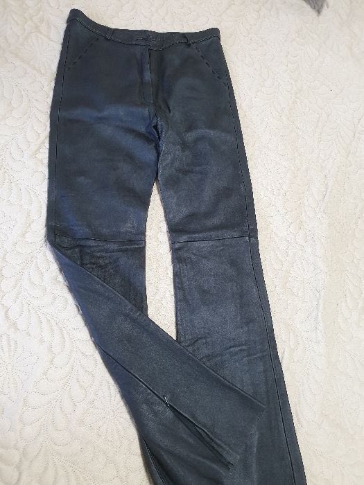 кожаные женские брюки