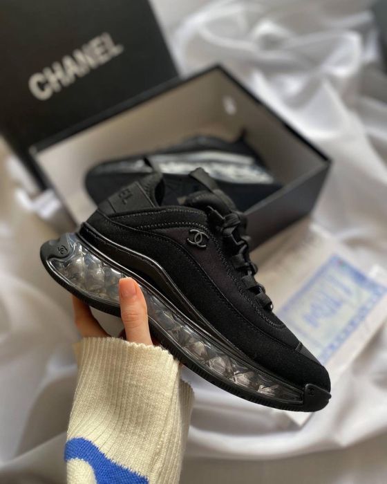 Buty Chanel Black 36-41 damskie trampki sneakersy