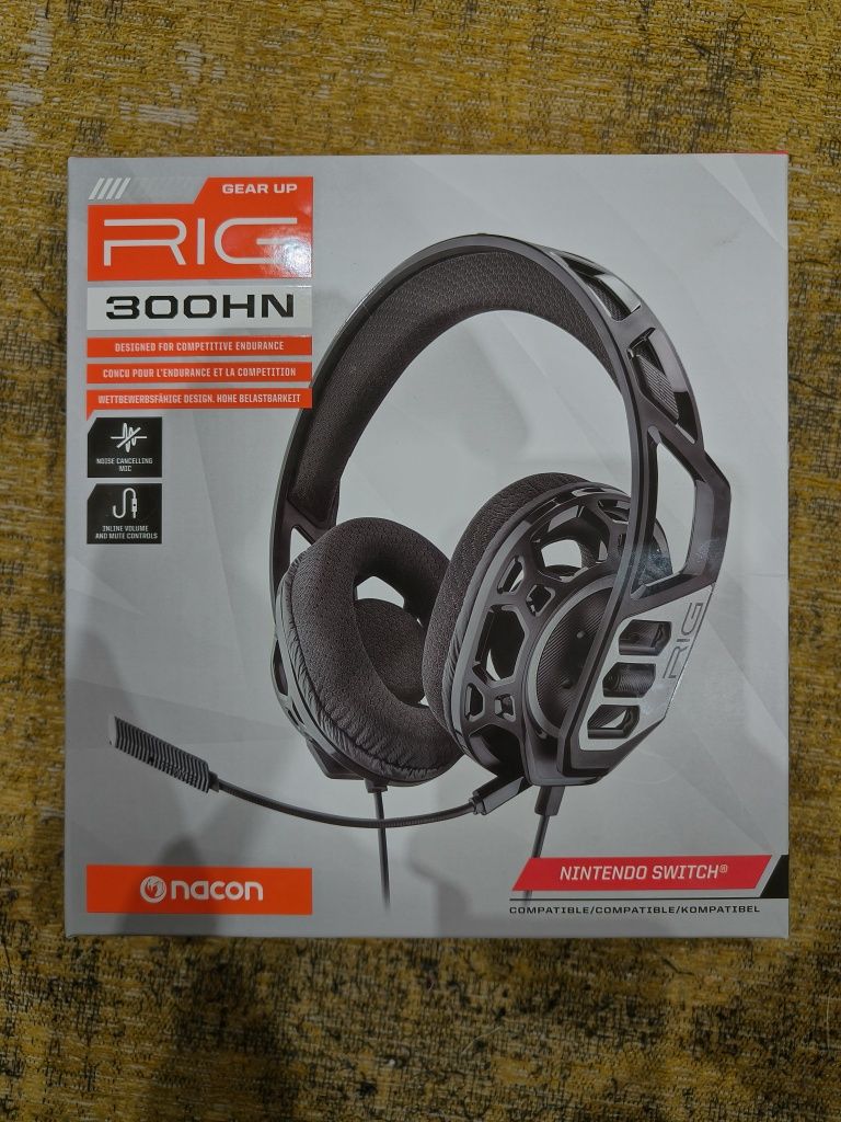 Headset Auscultadores Com Fios RIG 300hs