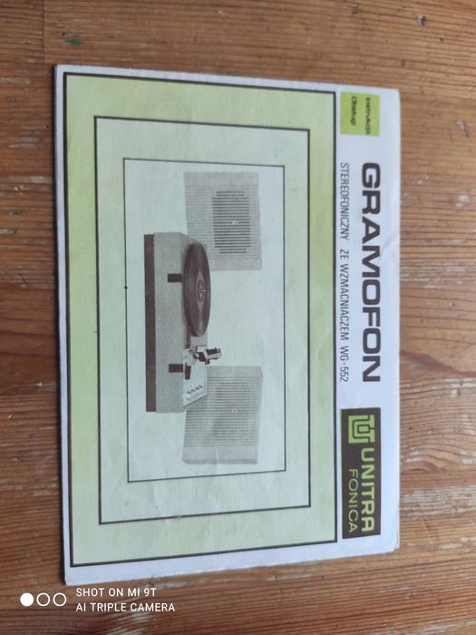 UNITRA fonica instrukcja obsługi dla kolekcjonerów