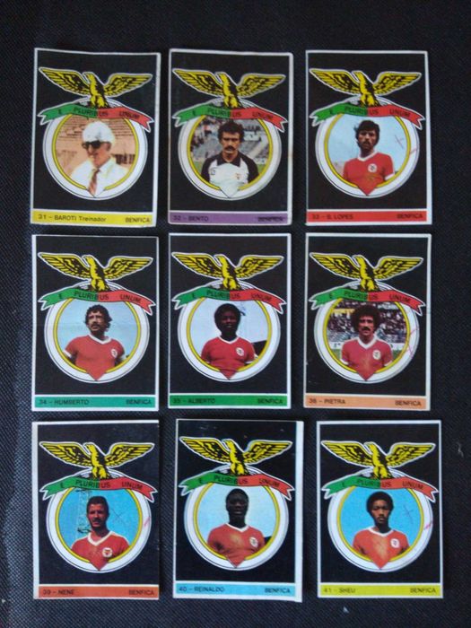 Cromos Retirados do Benfica Futebol e Juventude 1980/81