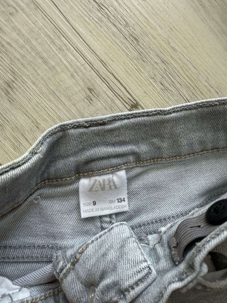 Szare jeansy Zara Slim rozmiar 134