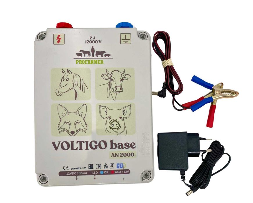 elektryzator akumulatorowo-sieciowy voltigo 2j na konie krowy lisy