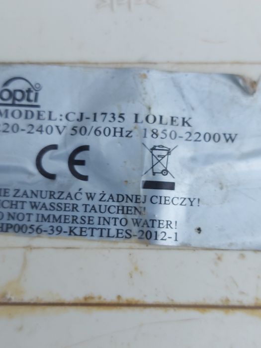 Czajnik,, elektryczny